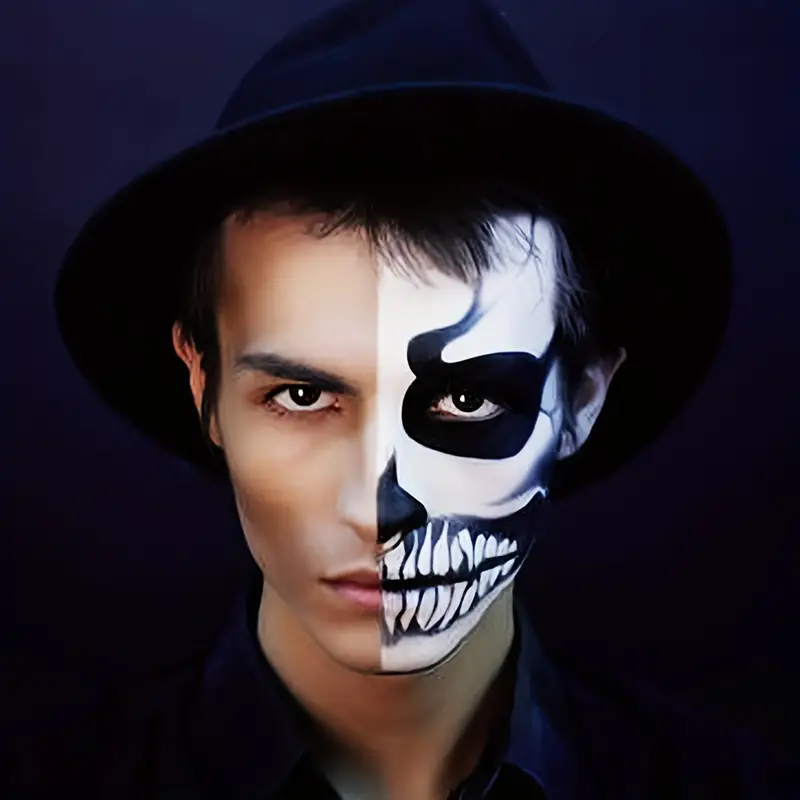 Halloween Cosplay Sfx Makeup Black clown Makeup Kit white - Temu Austria