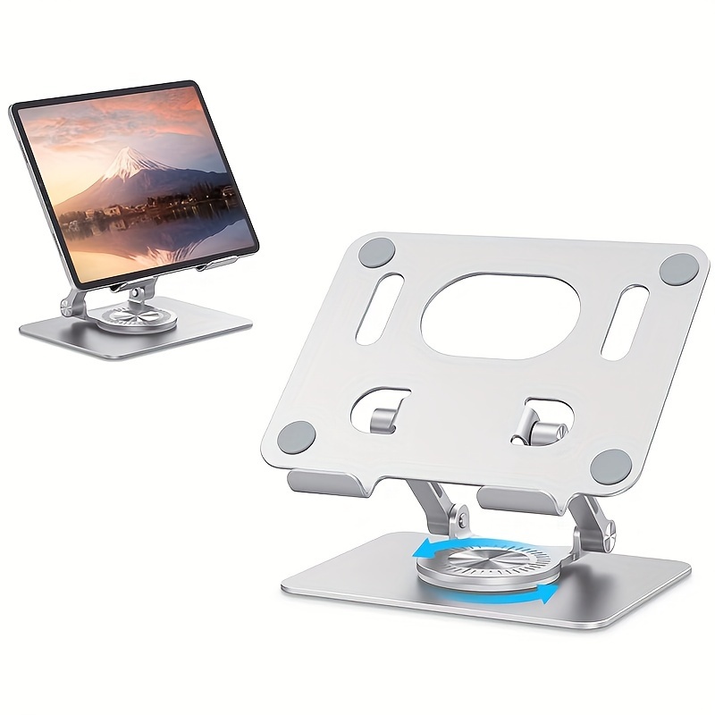 Tablet Stand Desk Riser 360 Rotation Multi-angle Height Adjustable Foldable  Holder Dock For Xiaomi Ipad Tablet Laptop