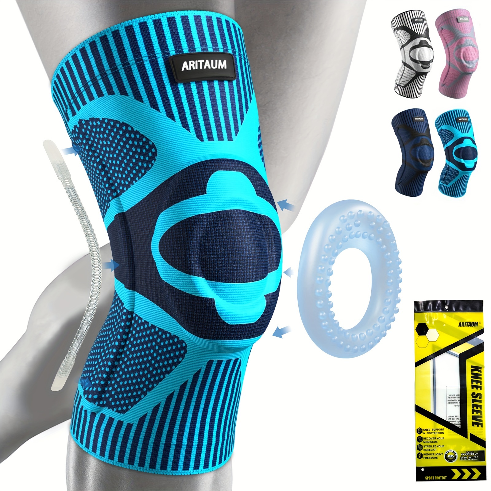 Knee Compression Sleeve Best Knee Brace Knee Support - Temu Canada