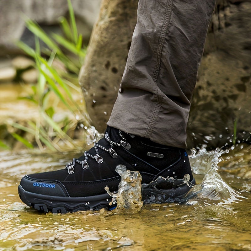 Outdoor High Top Mens Hiking Boots Waterproof Men Trekking Boots Hunting  Sneakers Mountain Climbing Boots Botas
