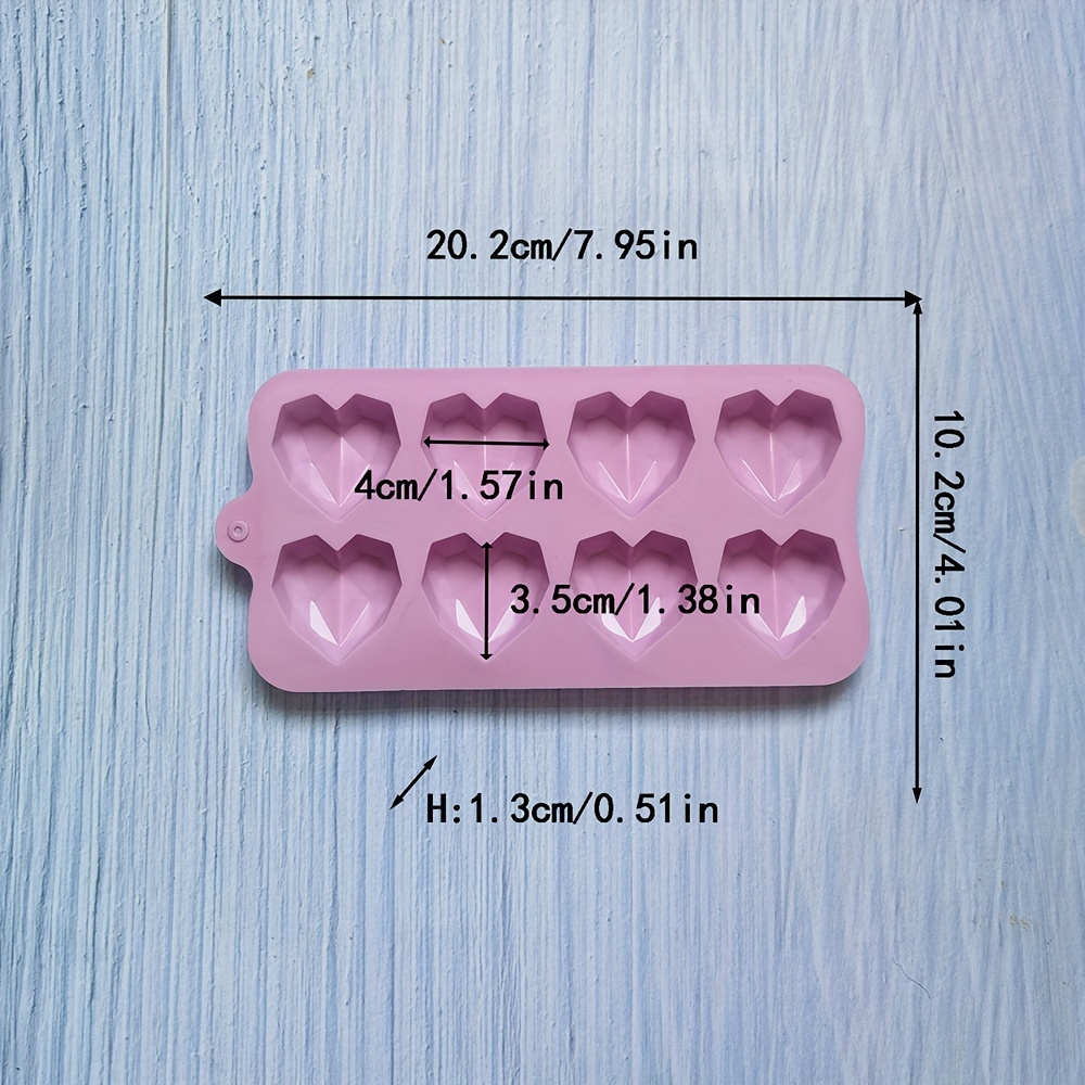 Heart Shaped Cake Mold 3d Silicone Mold 10 Cavity Candy Mold - Temu