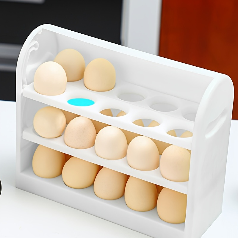 3-tier Egg Storage Box for Refrigerator, Side Door Container