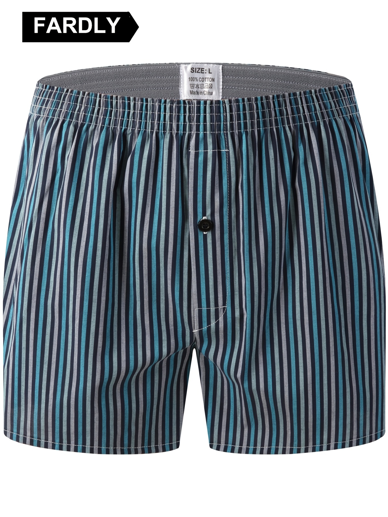 Keira Long Striped Boxer Shorts - Temu