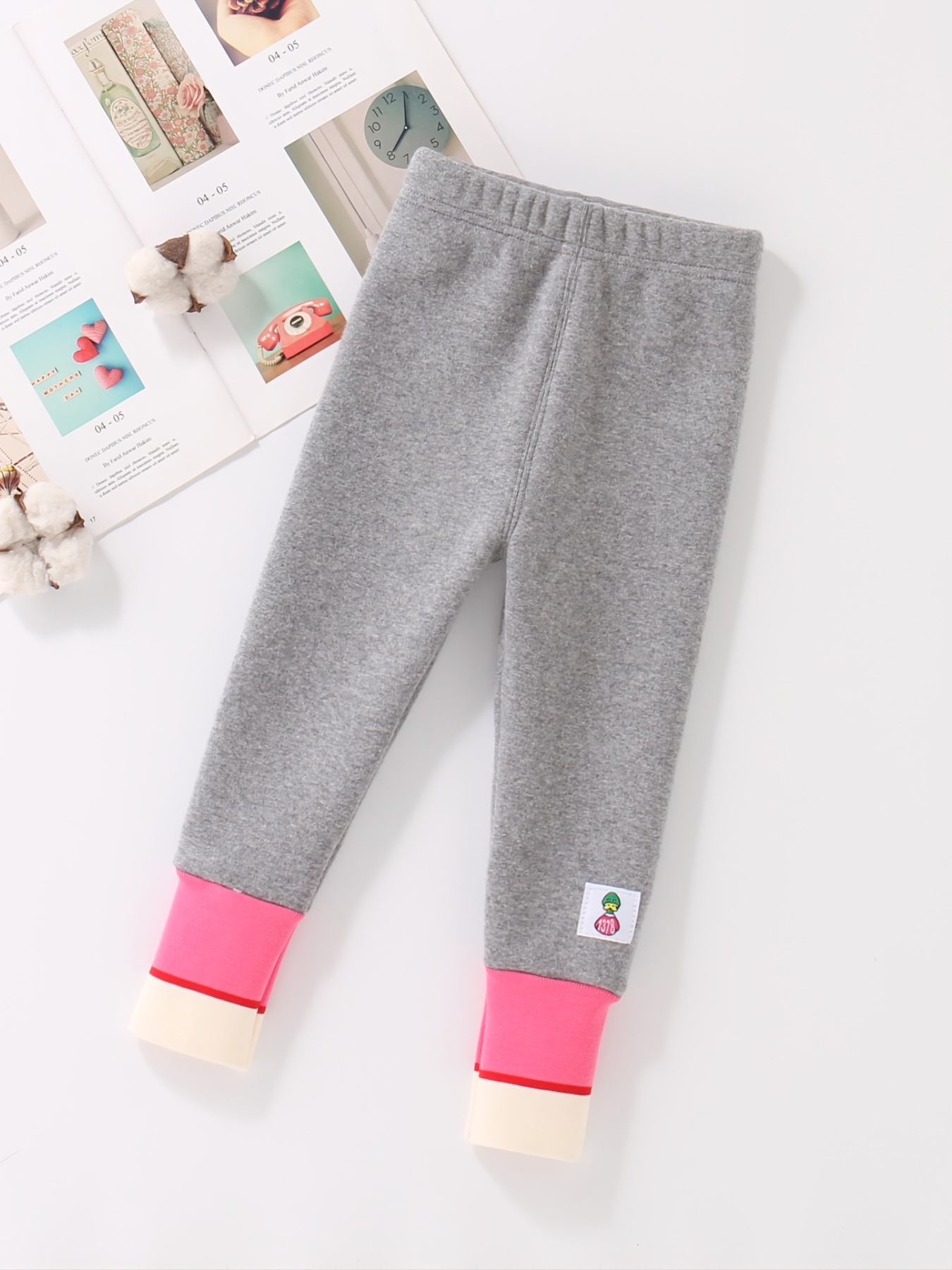 Girls Stretch Soft Comfortable Leggings Elastic Waist Pants - Temu