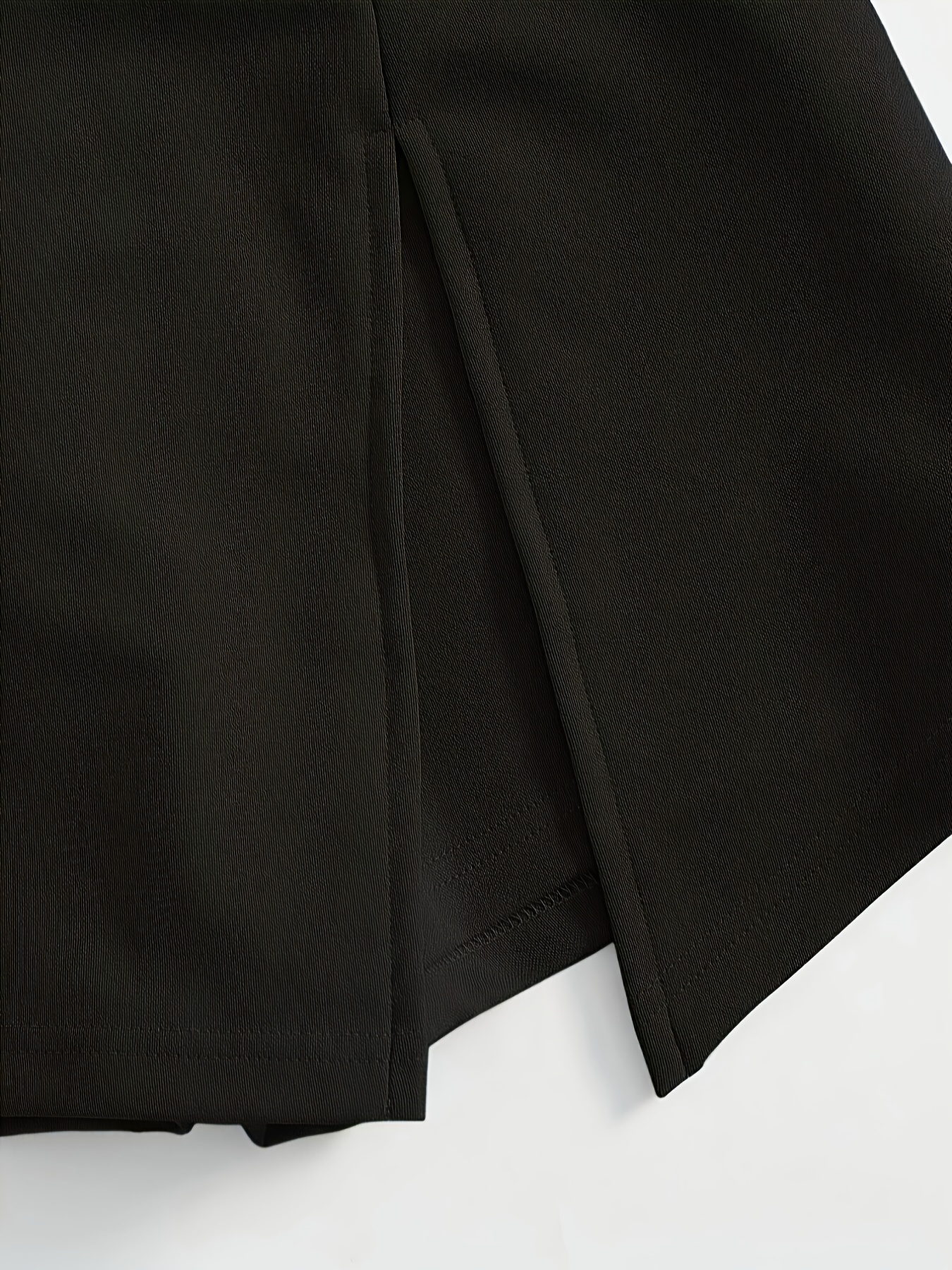 Split Asymmetrical Hem Skort, Casual Short Style Back Skort, Women's Clothing