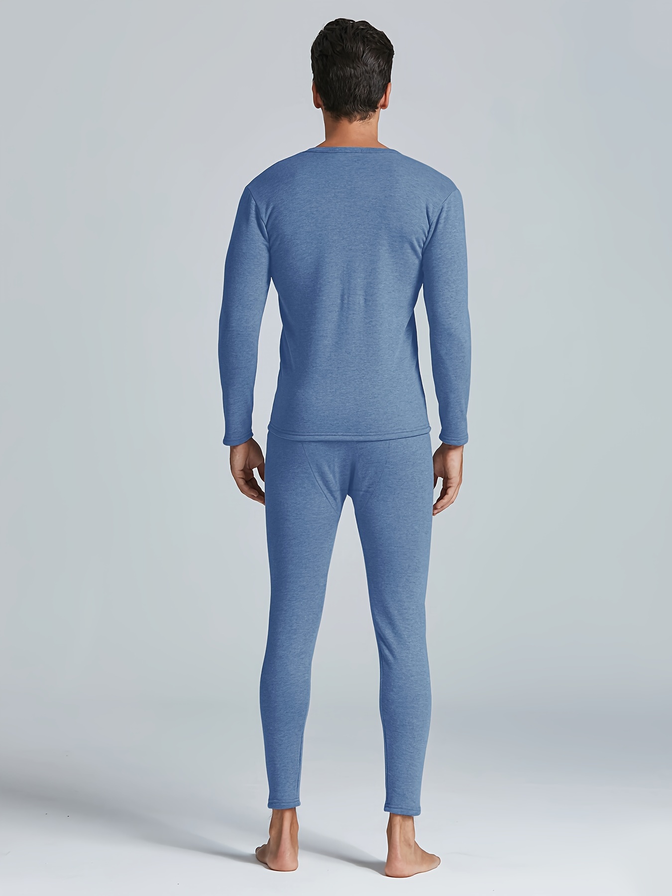 Seamless Thermal Underwear Set Men Base Layer Set Autumn Temu