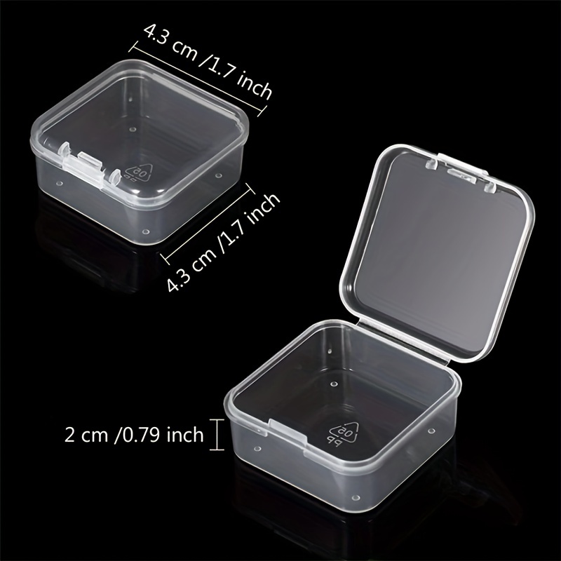 Clear Small Plastic Containers Transparent Storage Box With - Temu