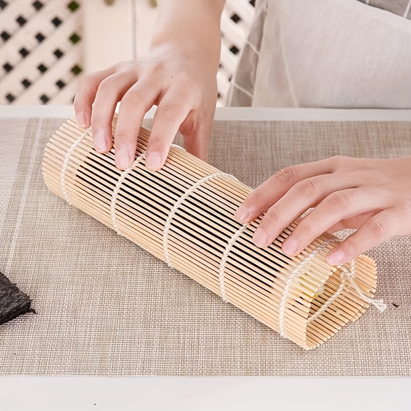 Sushi Rolling Mat, Bamboo Sushi Mat, Onigiri Rice Roller Maker