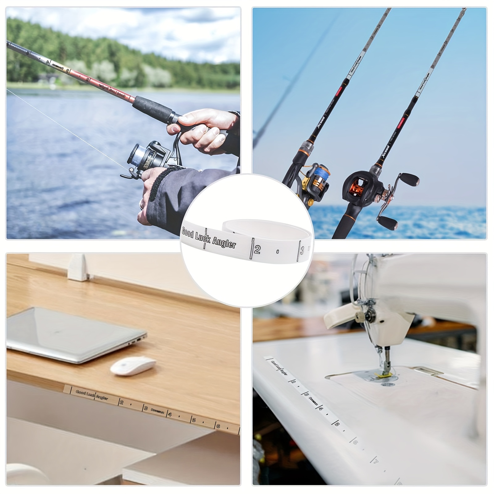 Quik Measure Pro Fish Rulers - Fishing Rod Ruler Sticker (2 - Import