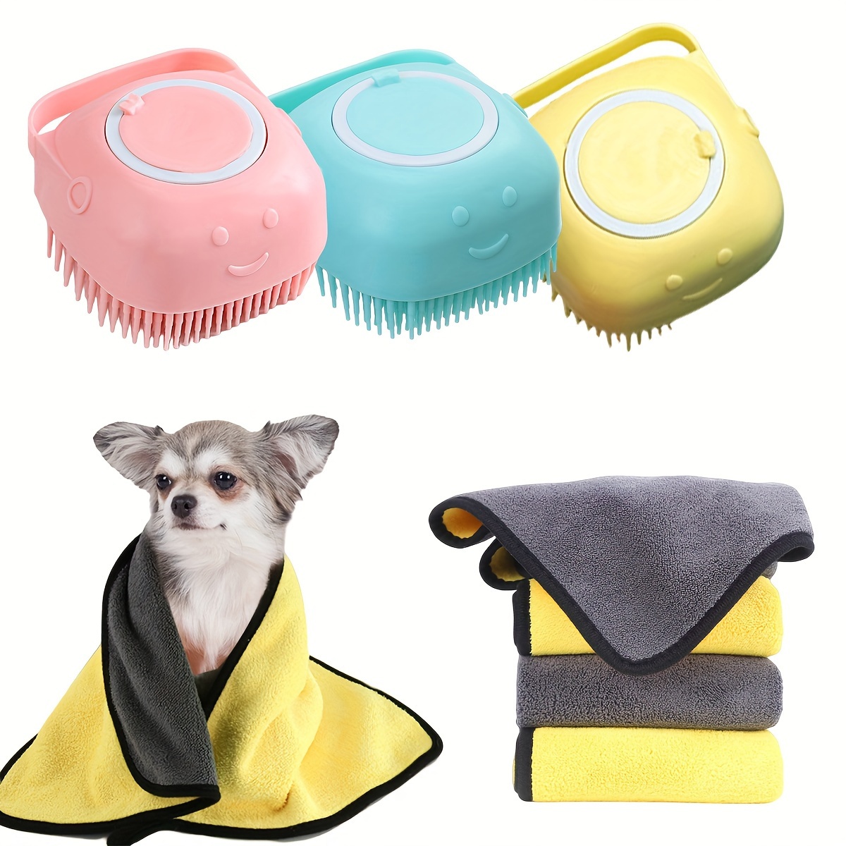 Pet Bathing Cleaning Supplies For Dogs Dog Hair Removal Comb - Temu