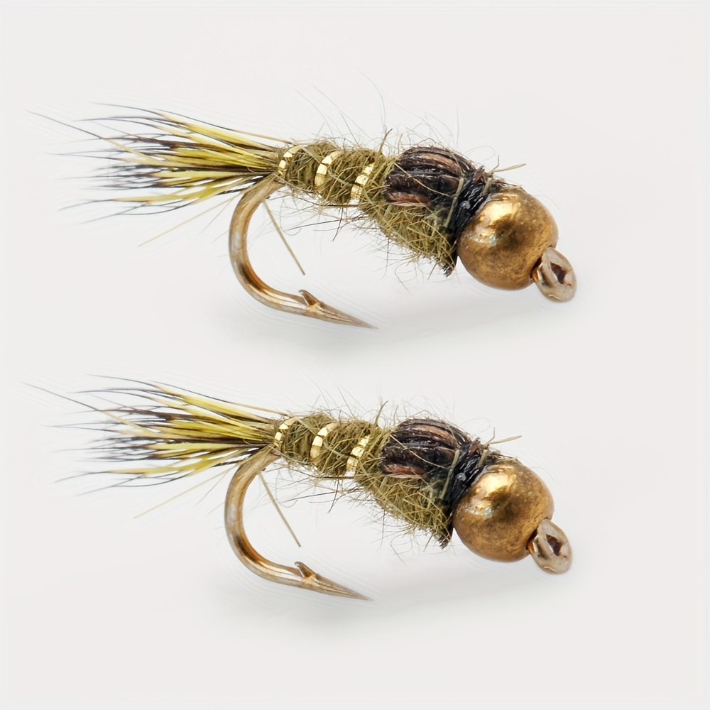 Artificial Nymph Fly Bead Head Bait Bionic Insect Fishing - Temu