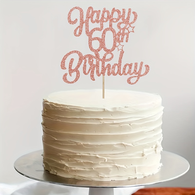 Cake Topper Rose Anniversaire 50 ans
