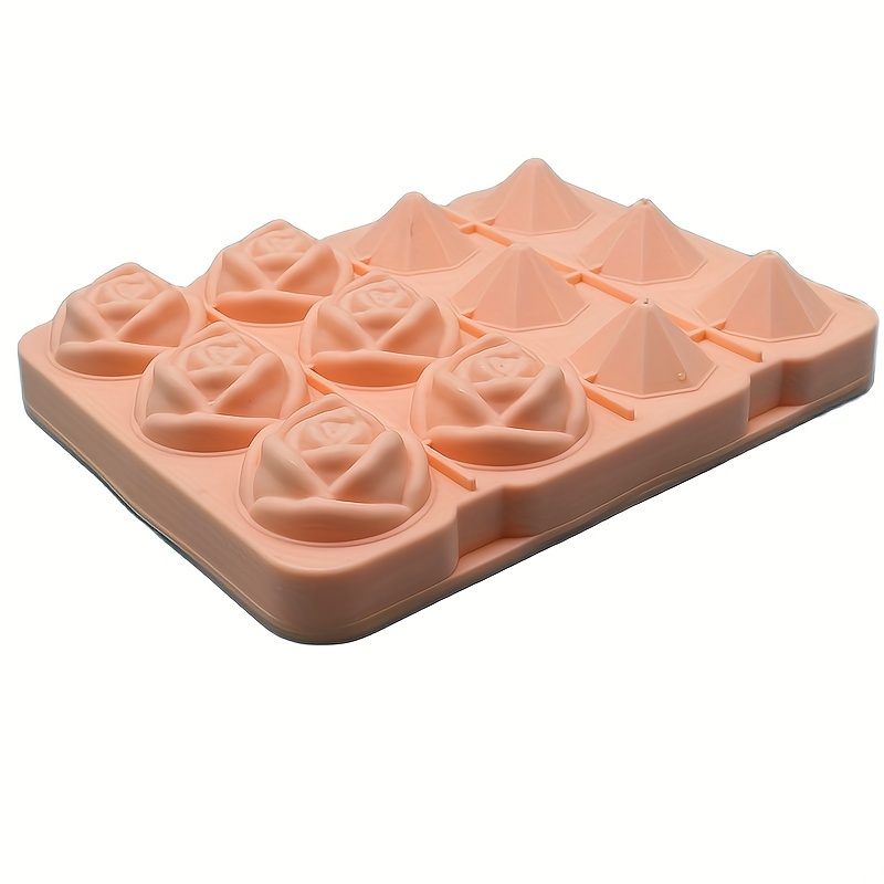 4 GridRose Flower Ice Cube Mold Ice Tray Ice Tray Whiskey Edible Silicon  Ice Maker Modeling Ice Maker Candle Resin Mould