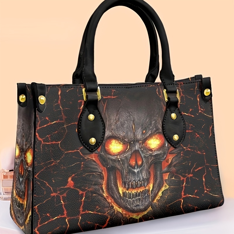 Leather hotsell skull purse