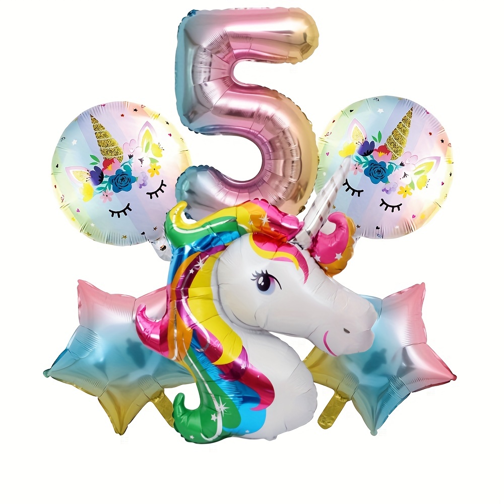 Large Unicorn Birthday Decorations For Girls 115pcs Balloons Happy Birthday  Party Banner Decoration Girls 2nd 1st 16th 21st Unicorn Theme Party Decor