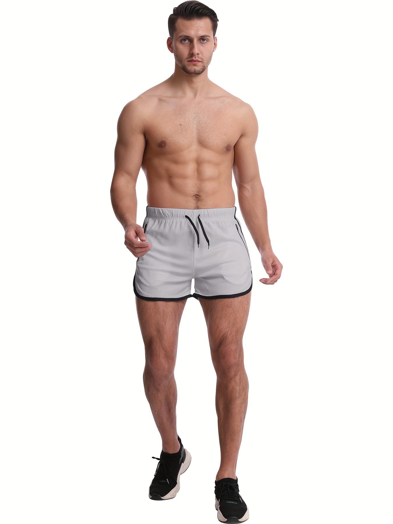 Men's 1 Running Shorts Activewear Phone Pocket Stretch - Temu