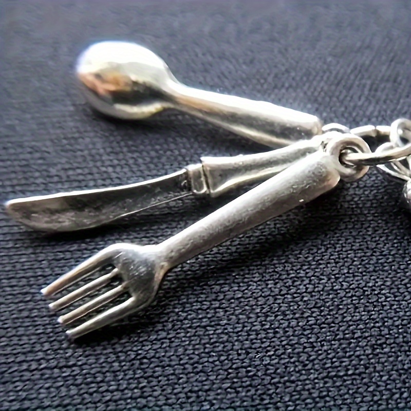 Spoon and hot sale fork earrings