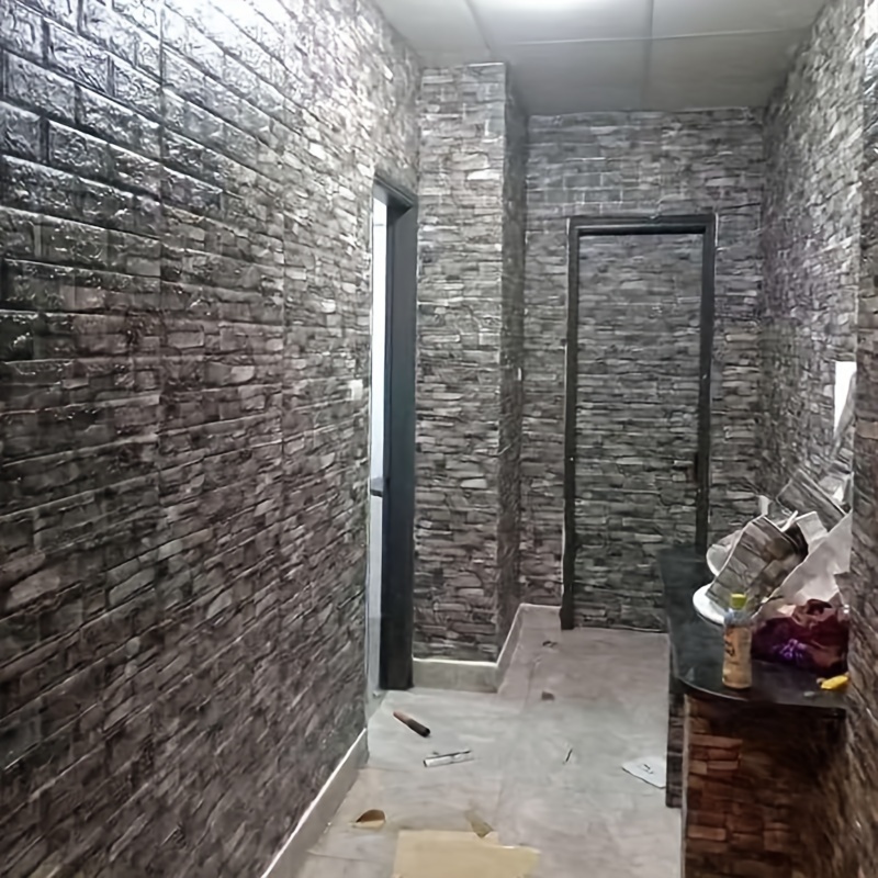 FoamLux – 3D Schaum Ziegel-Wandaufkleber, selbstklebend