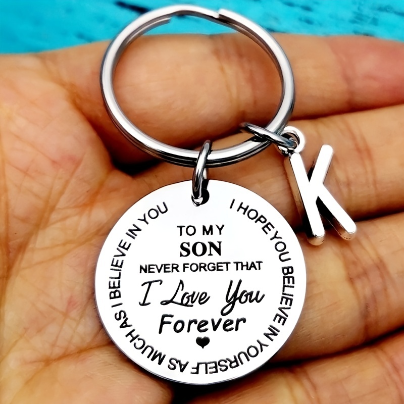 BESPMOSP Sometimes You Forget You're Awesome Letter Keyring Encouragement  Initial Alphabet Keychain Inspirational Keychain (D) - Yahoo Shopping