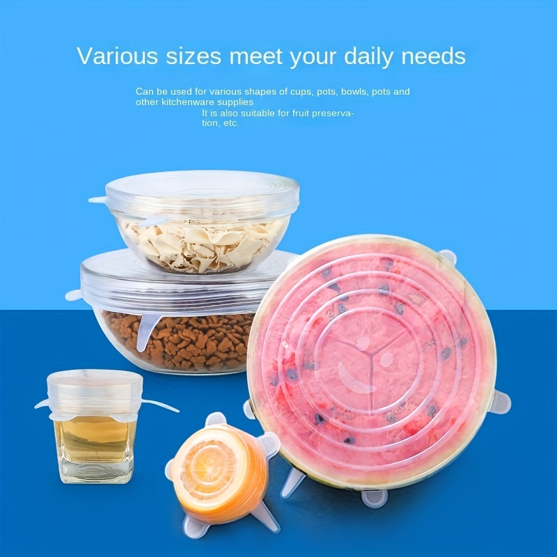 Multifunctional Silicone Stretch Lid Universal Silicone Food - Temu