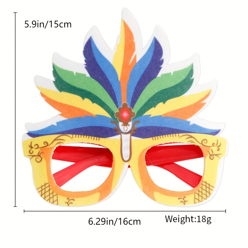 4 Uds. Nueva Decoración De Gafas De Carnaval Para Niña - Temu