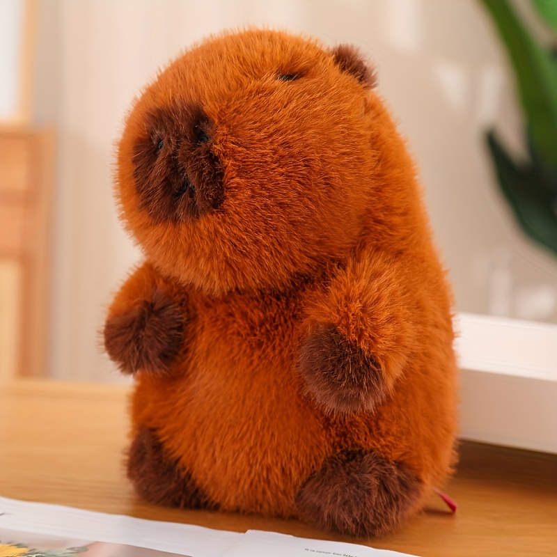 Capybara Plush Simulation Capibara Anime Fluffty Toy Cute - Temu