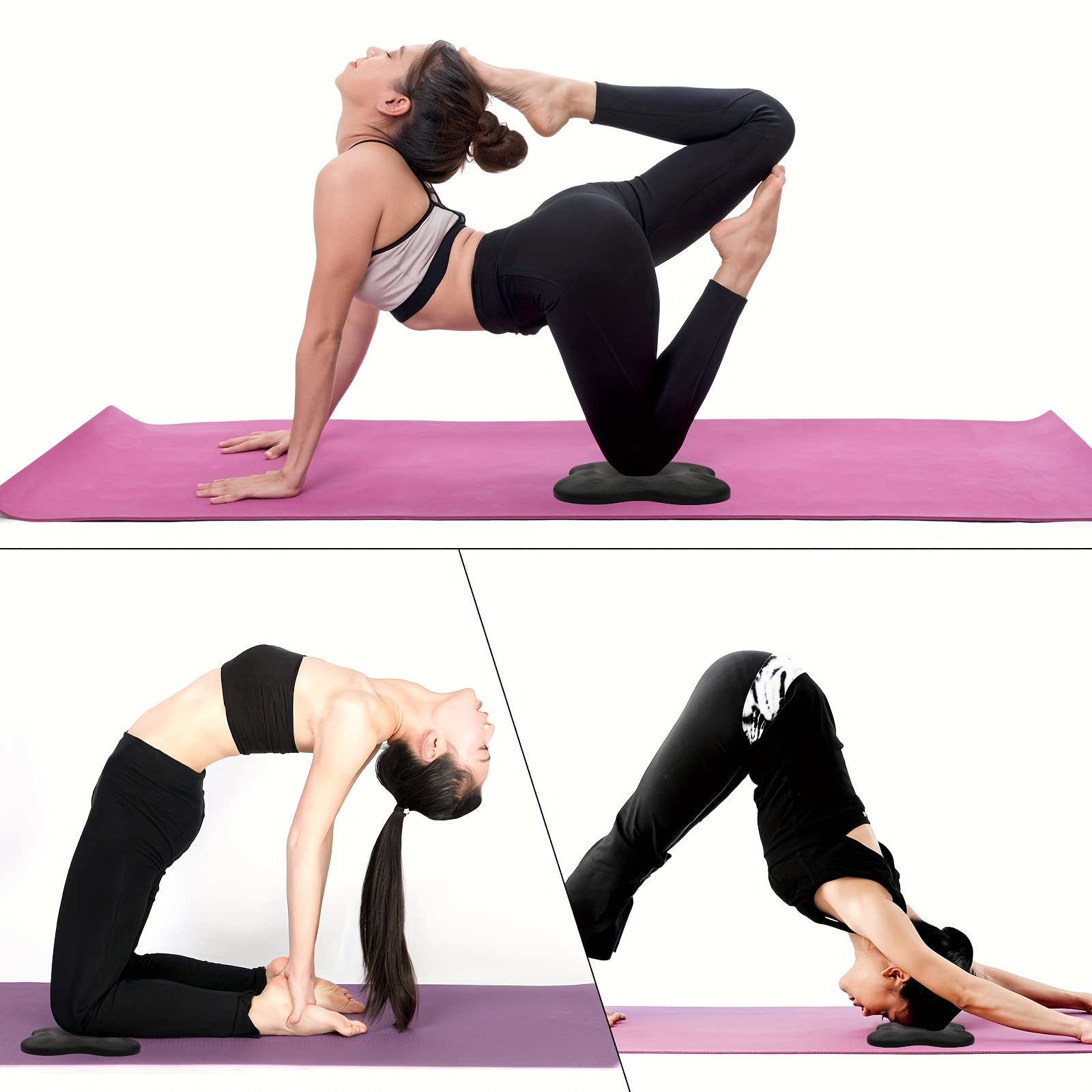 Genouillères de Yoga 1 paquet, coussin de genou de Yoga coussinets  d'exercice épais pour genoux coudes poignet mains tête mousse Pilates  genouillère