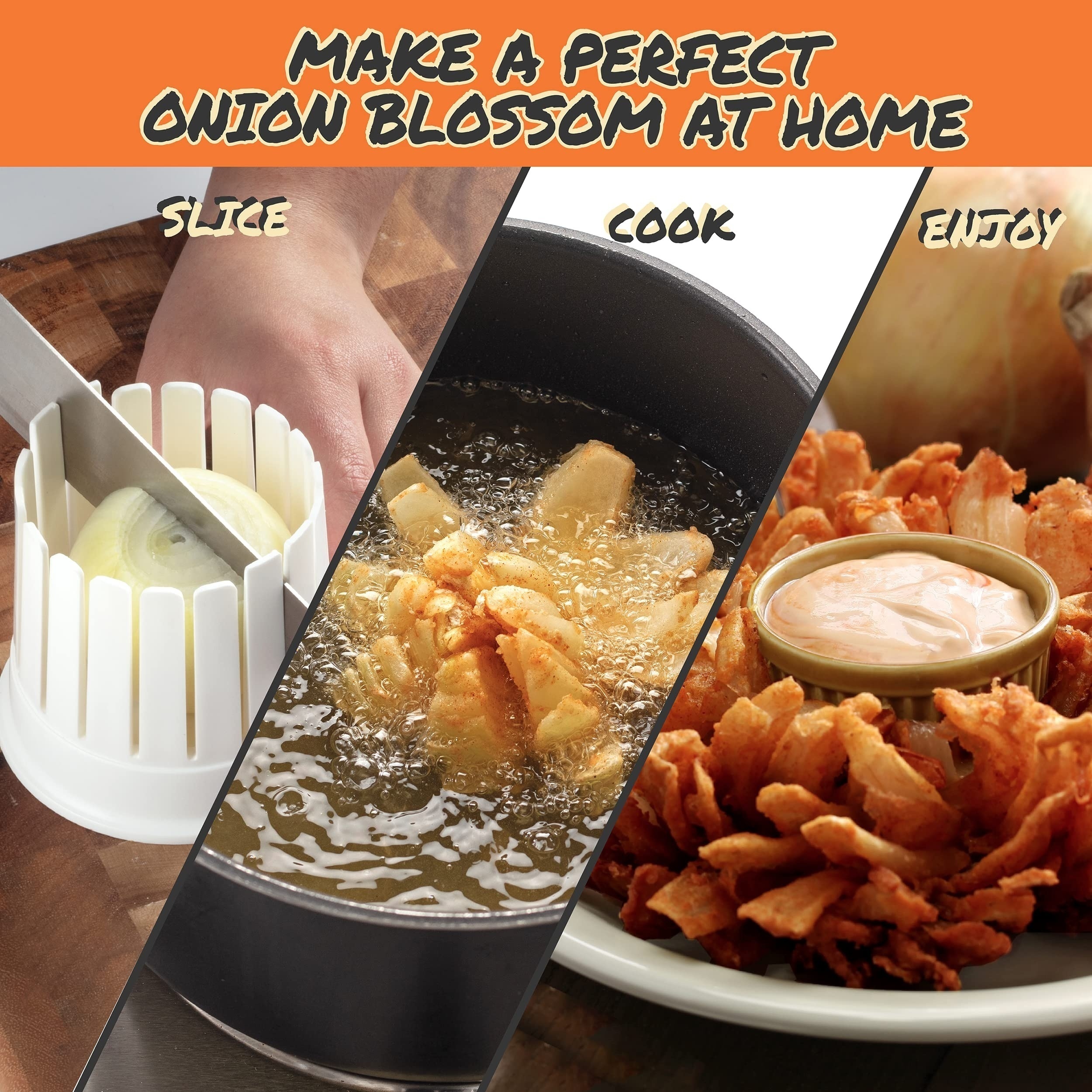 (Very Good) Great American Steakhouse Onion Machine Blooming Onion Maker  Slicer