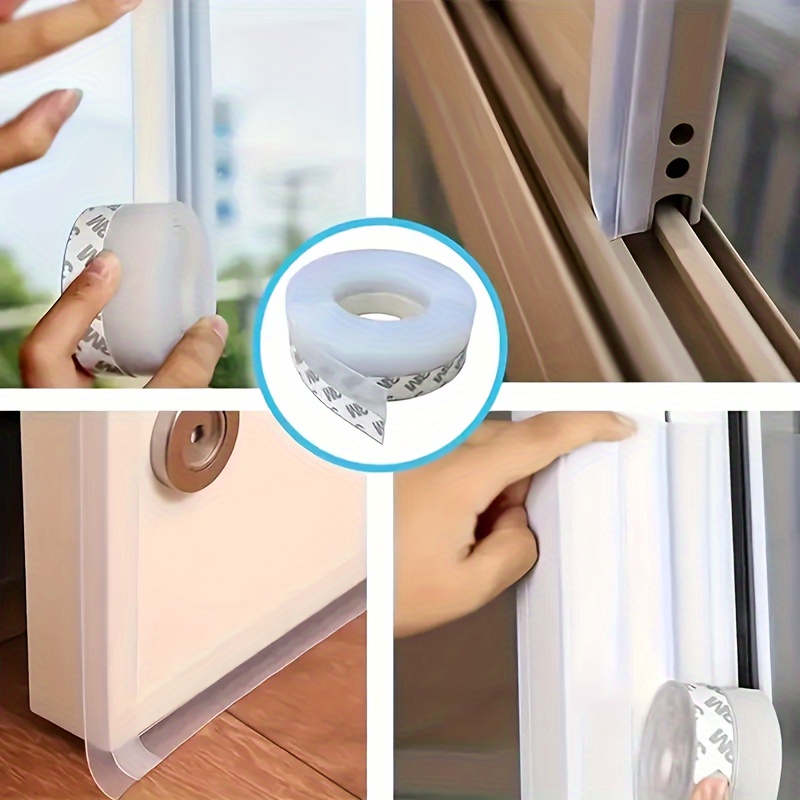 Silicone Self adhesive Door Window Sealing Strip Door Seam - Temu