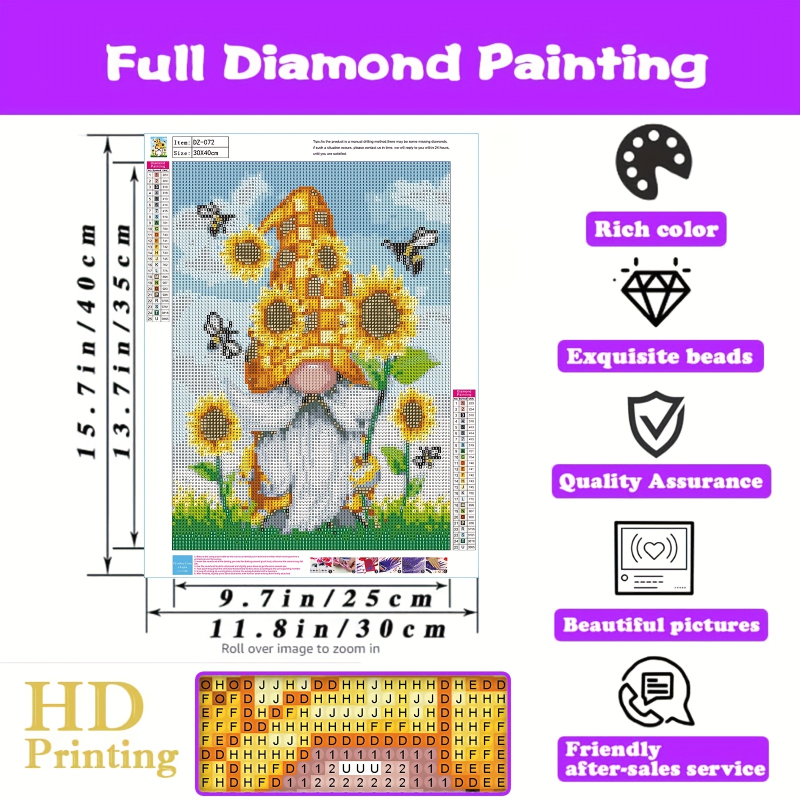 Artificial Diamond Painting Kits For Adults Diy Paint By - Temu