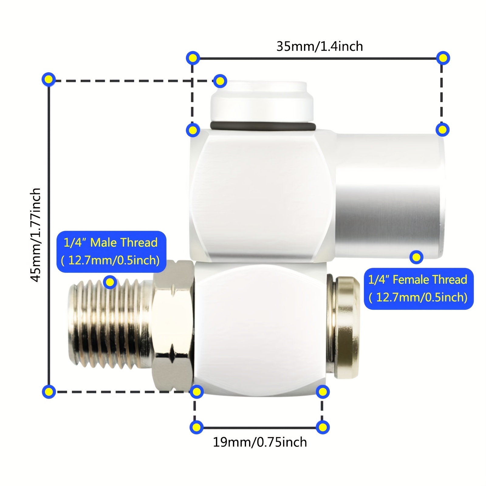 Swivel Connector 1/4 BSP  Air Tool Fittings from