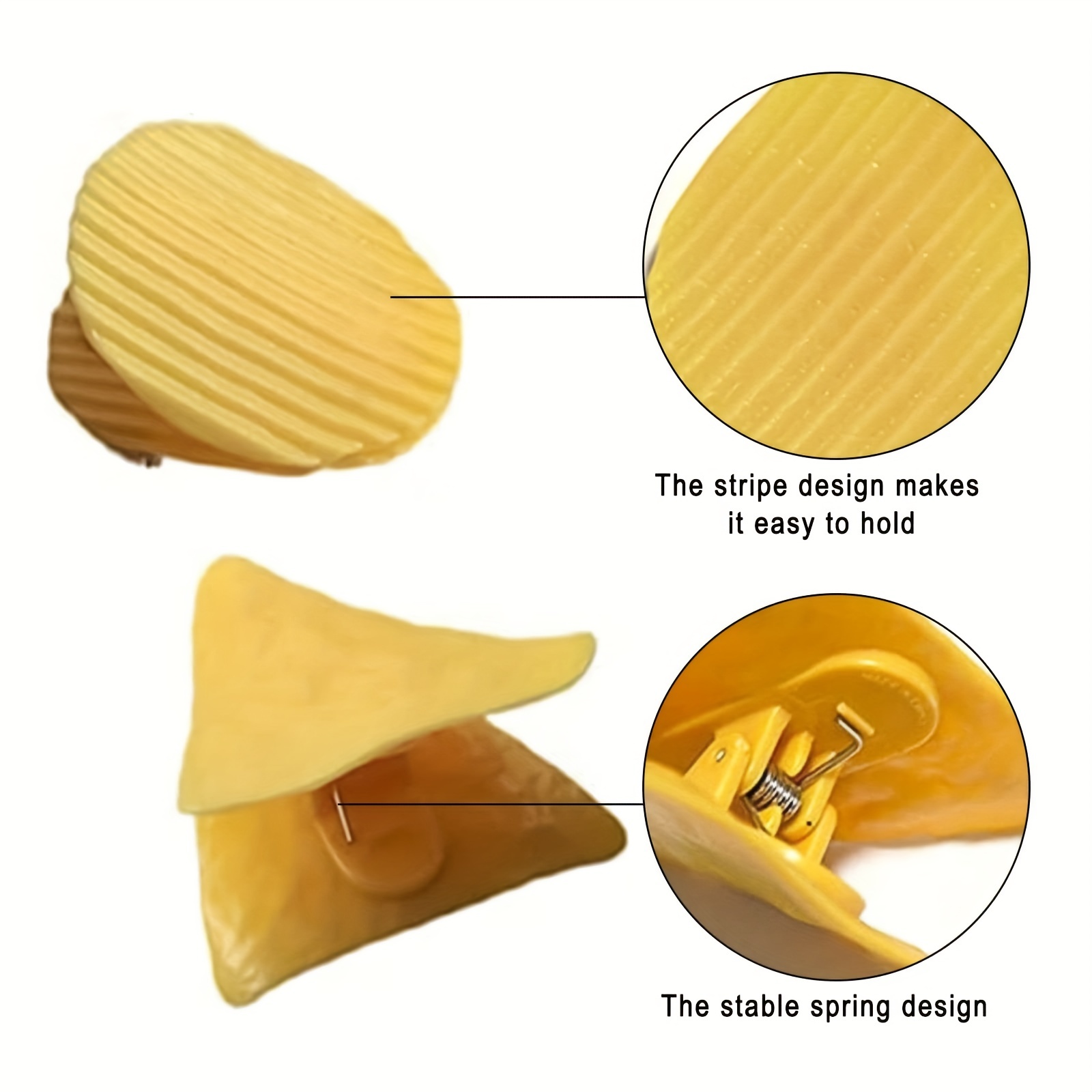 Bread Bag Clips - Series A/0 - Yellow