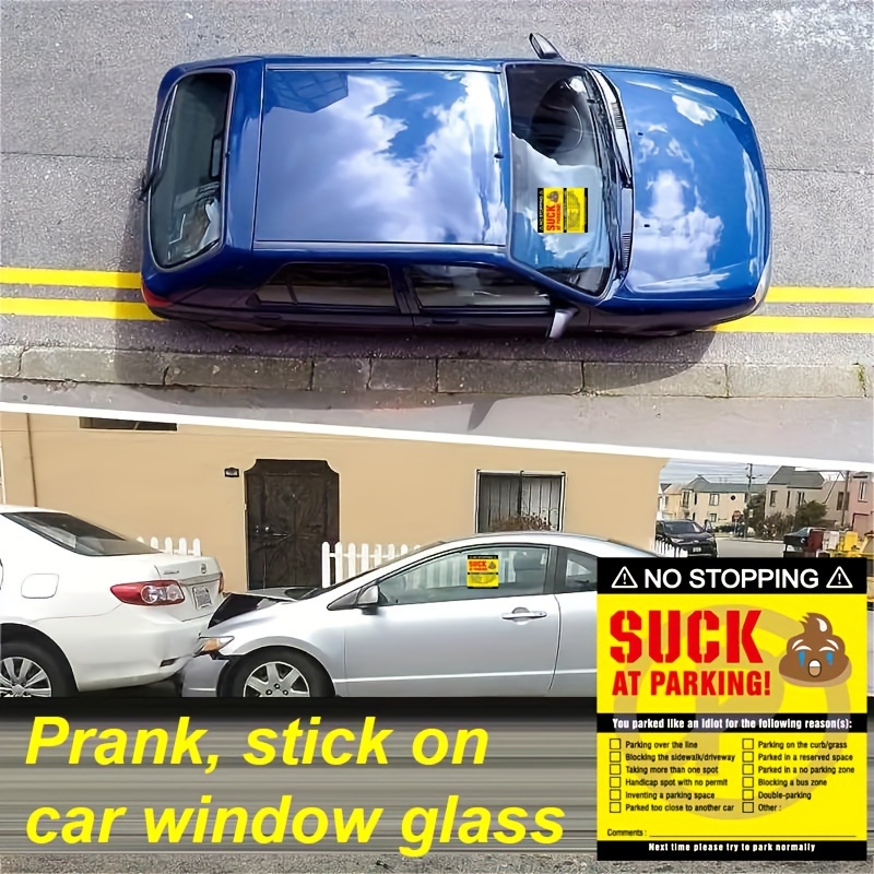 Prank Sticker Labels Bad Parking Stickers No Parking - Temu