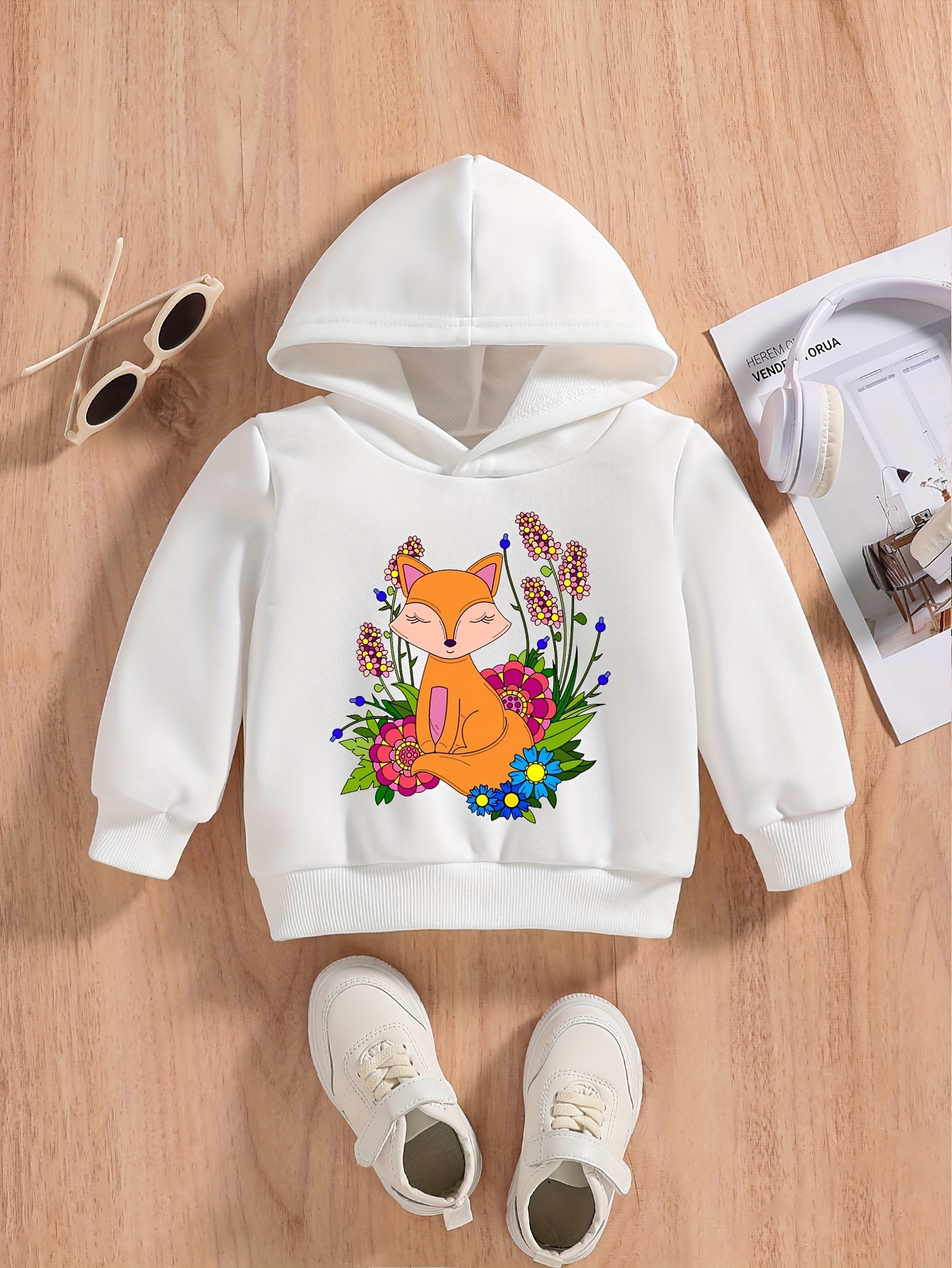 Girls fox outlet hoodie