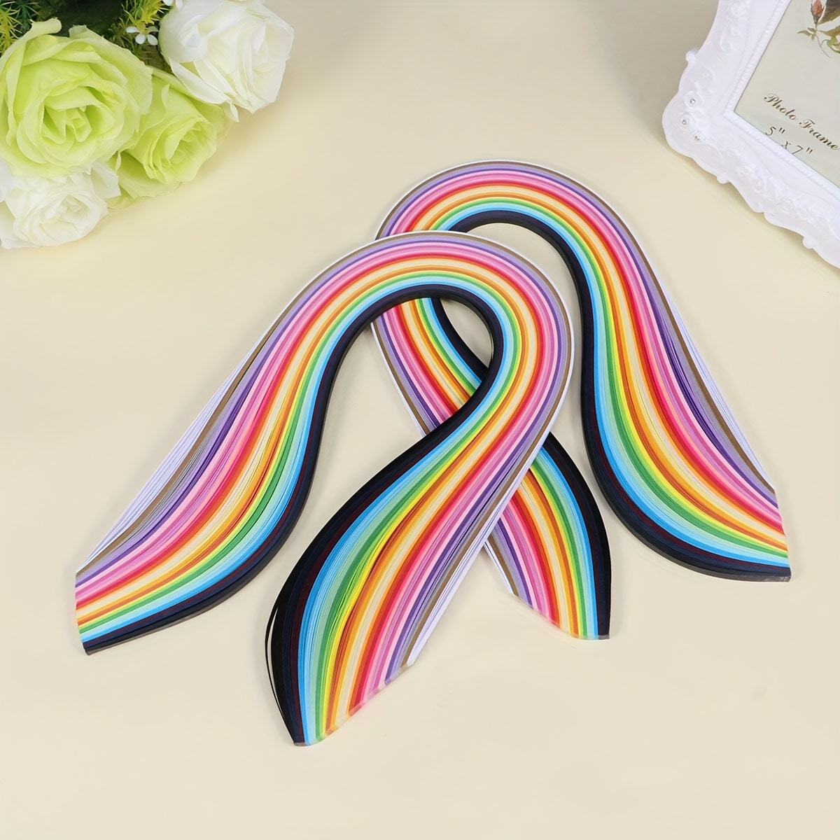 DIY Hand Craft Paper Quilling Strips Set，26 Colors 260 Strips