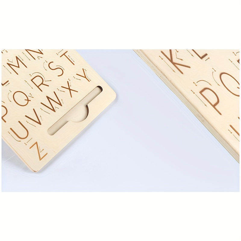 Learning Toys Montessori Wooden Alphabet Tracing Board - Temu