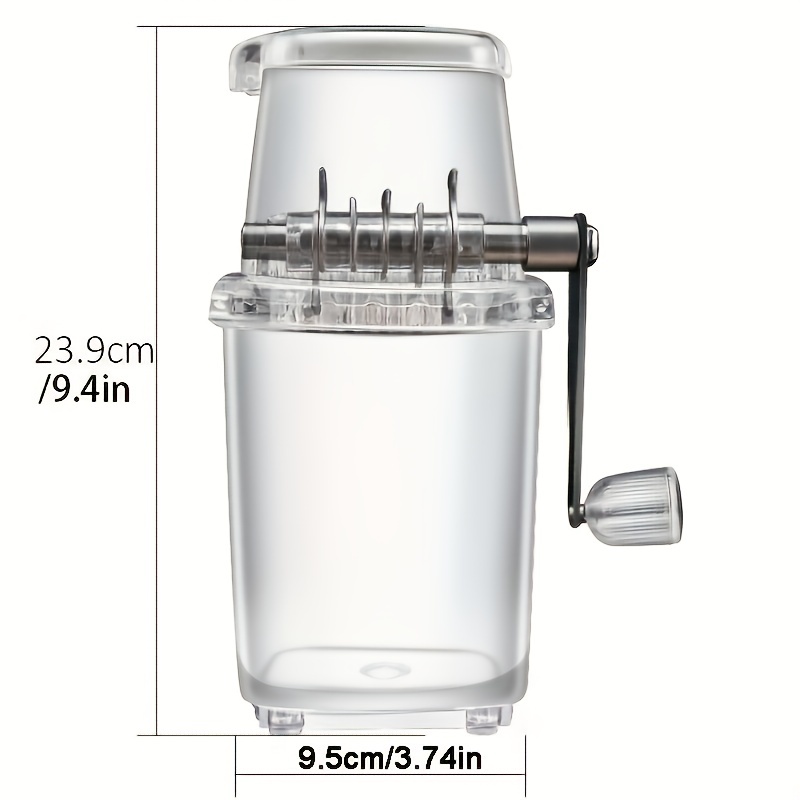 1pc ice crusher manual crusher rotary ice crusher portable ice maker ice crusher ice crusher for making beverages ice shaver and snow cone machine kitchen supplies dorm essentials details 2