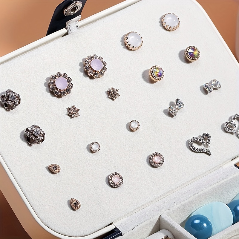 Double Layer Rectangular Jewelry Accessories Storage Box