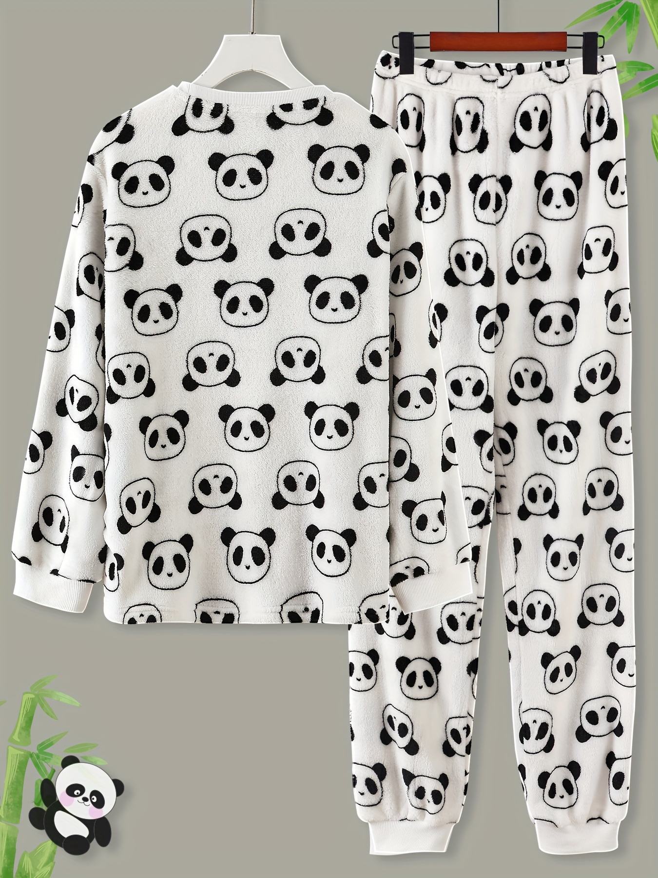 Fuzzy Panda Lingerie Set