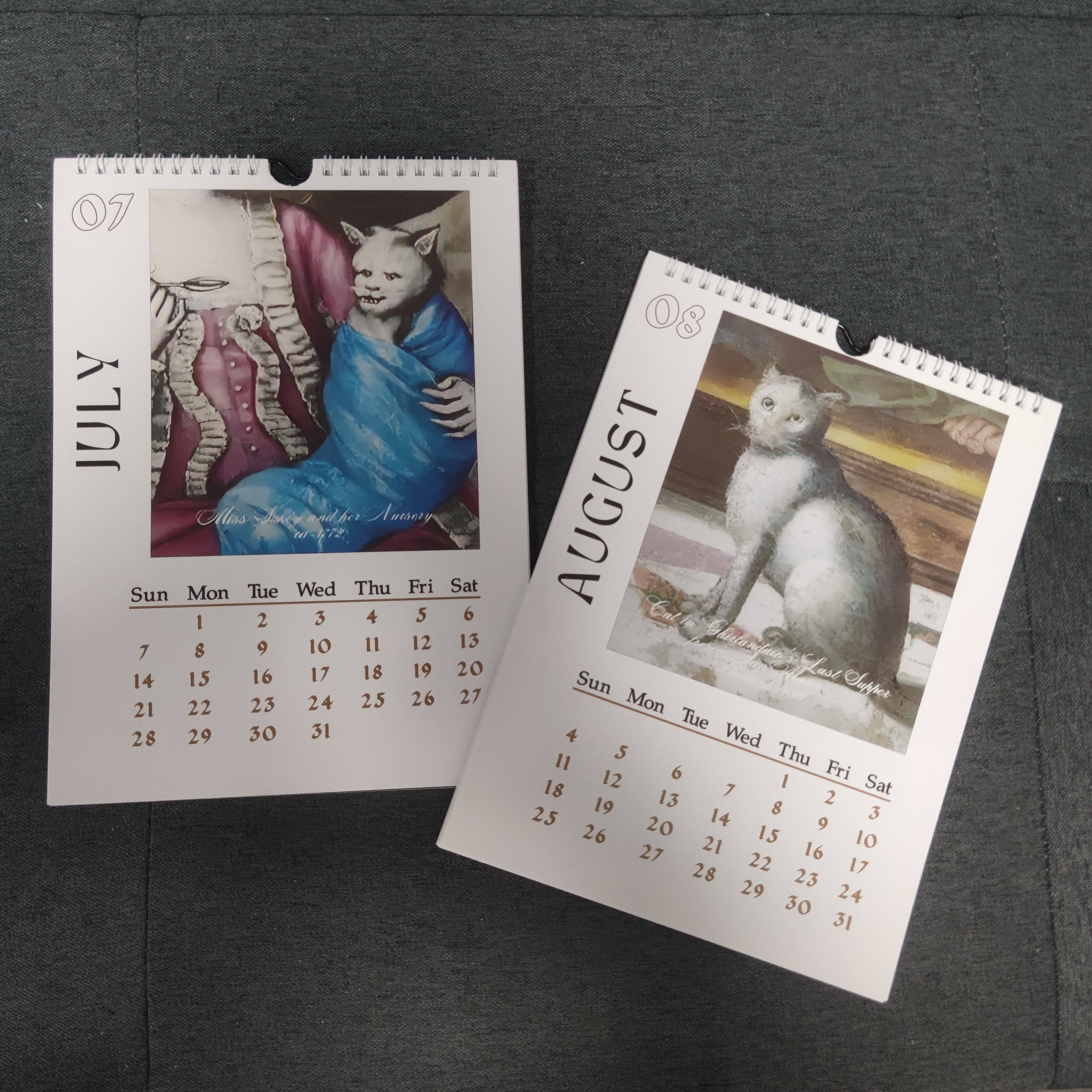 Cats In Art Wall Calendar