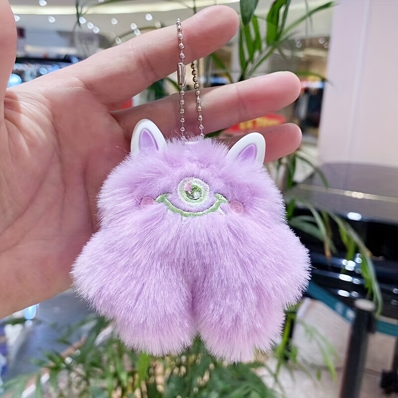 Big hot sale fluffy keychain