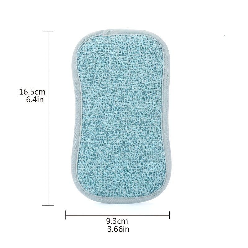 Multi-Purpose Scrub Sponges for Kitchen by Scrub- It - Non-Scratch Microfiber Sponge Along with Heavy Duty Scouring Power - Effortless Cleaning of