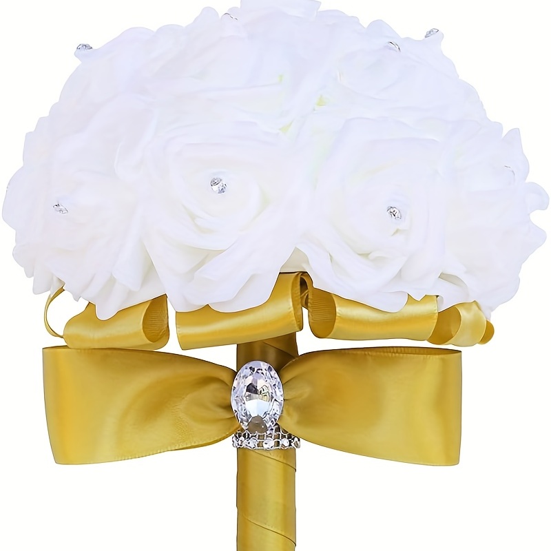 1pc Simulation Roses Bouquet for Wedding Decor