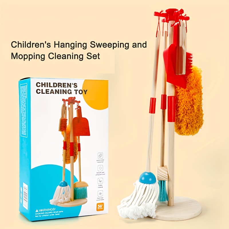 Kids Cleaning Set - 7Pcs Toddler Broom and Cleaning Set with Toy Vacuum  Cleaner, Pretend Play Children House Cleaning Toys, Christmas Birthday Gift