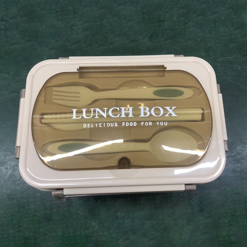 Bento Box, Outdoor Lunch Box, School Office Food Container Storage,  Portable Lunch Box With Cutlery, Apartment Essentials, College Dorm  Essentials, Back To School Supplies, Home Office Travel Accessories - Temu