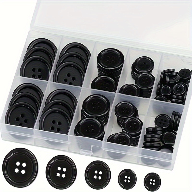 660pcs Buttons Mixed Resin Buttons Assorted Colorful Buttons Plastic Round  Ridge 2/4/6 Holes Sewing Buttons