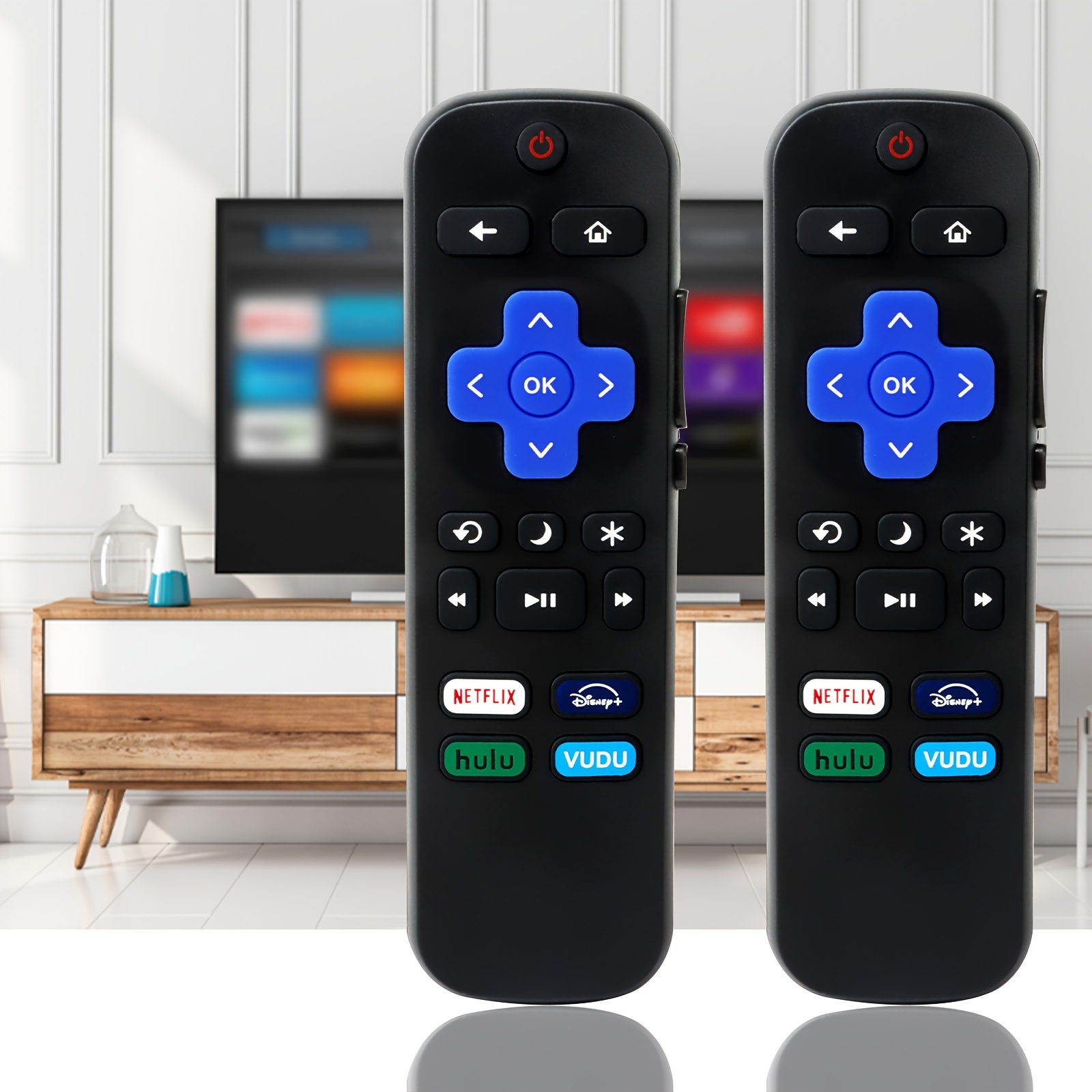 Hisense Roku TV Remote con control de volumen y botón de encendido de TV  para todos los televisores incorporados Hisense Roku, no para otras marcas