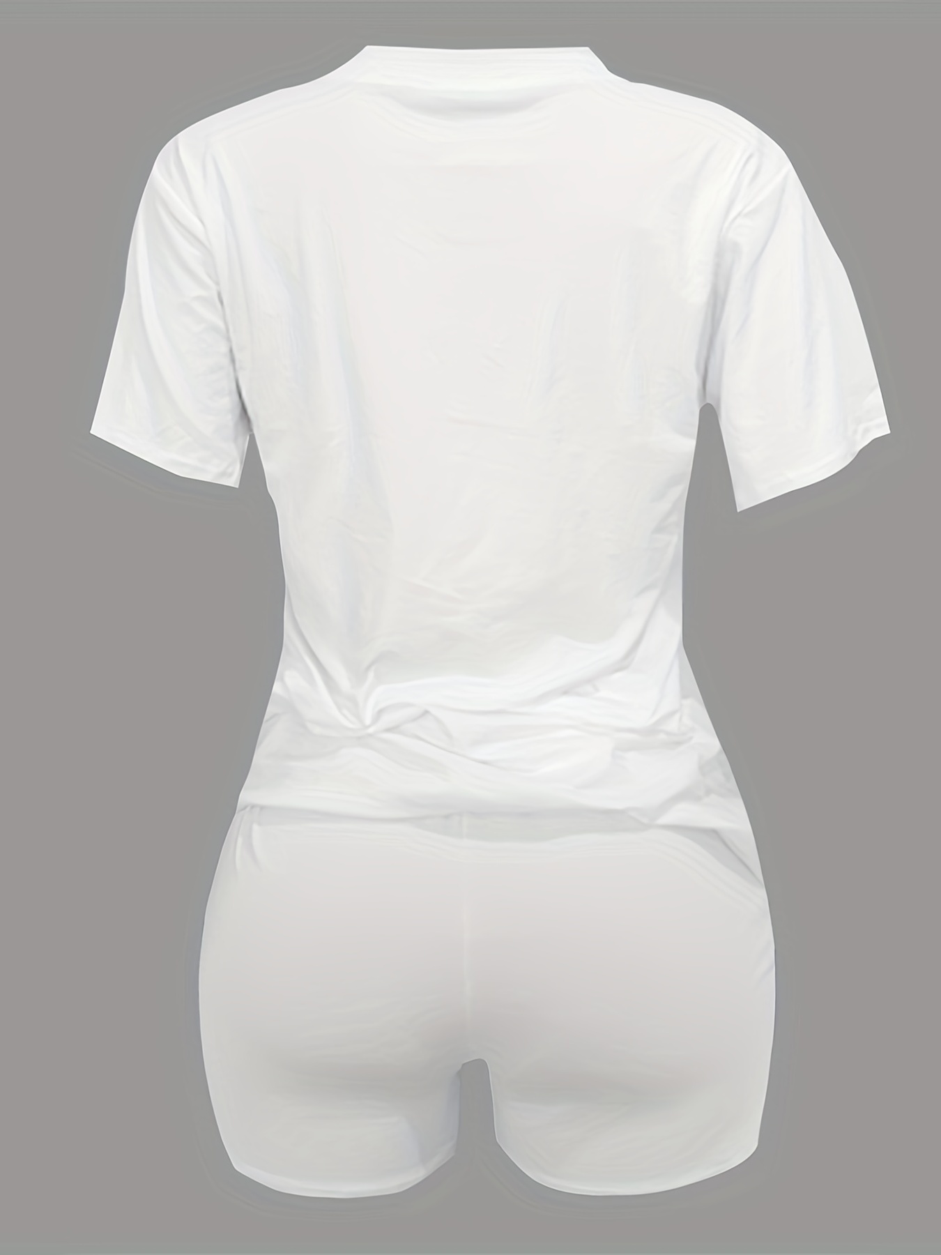 Set It Off Casual Two Piece Set Crew Neck Tee & Summer Shorts