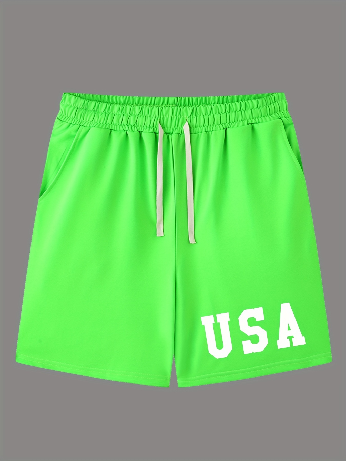 Drip Print Comfy Active Shorts Mens Casual Slant Pocket Stretch Waist  Drawstring Shorts For Summer, Buy More, Save More