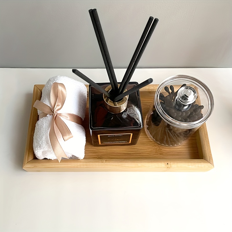 Bathroom Dresser Tray Bamboo Decorative Tray For Perfume - Temu